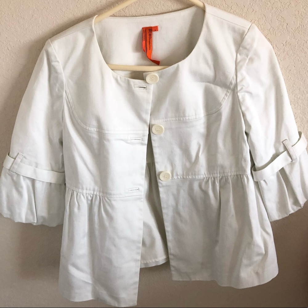 BCBG White Vanilla Blouse